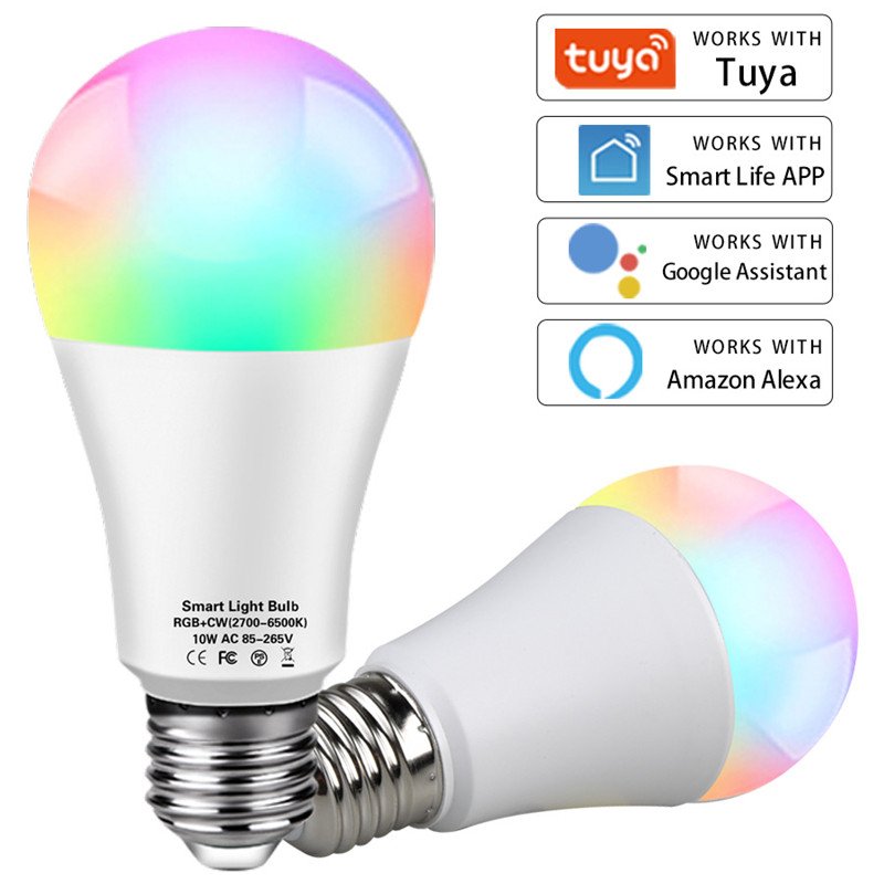 Bombilla WiFi RGB E27 10 W