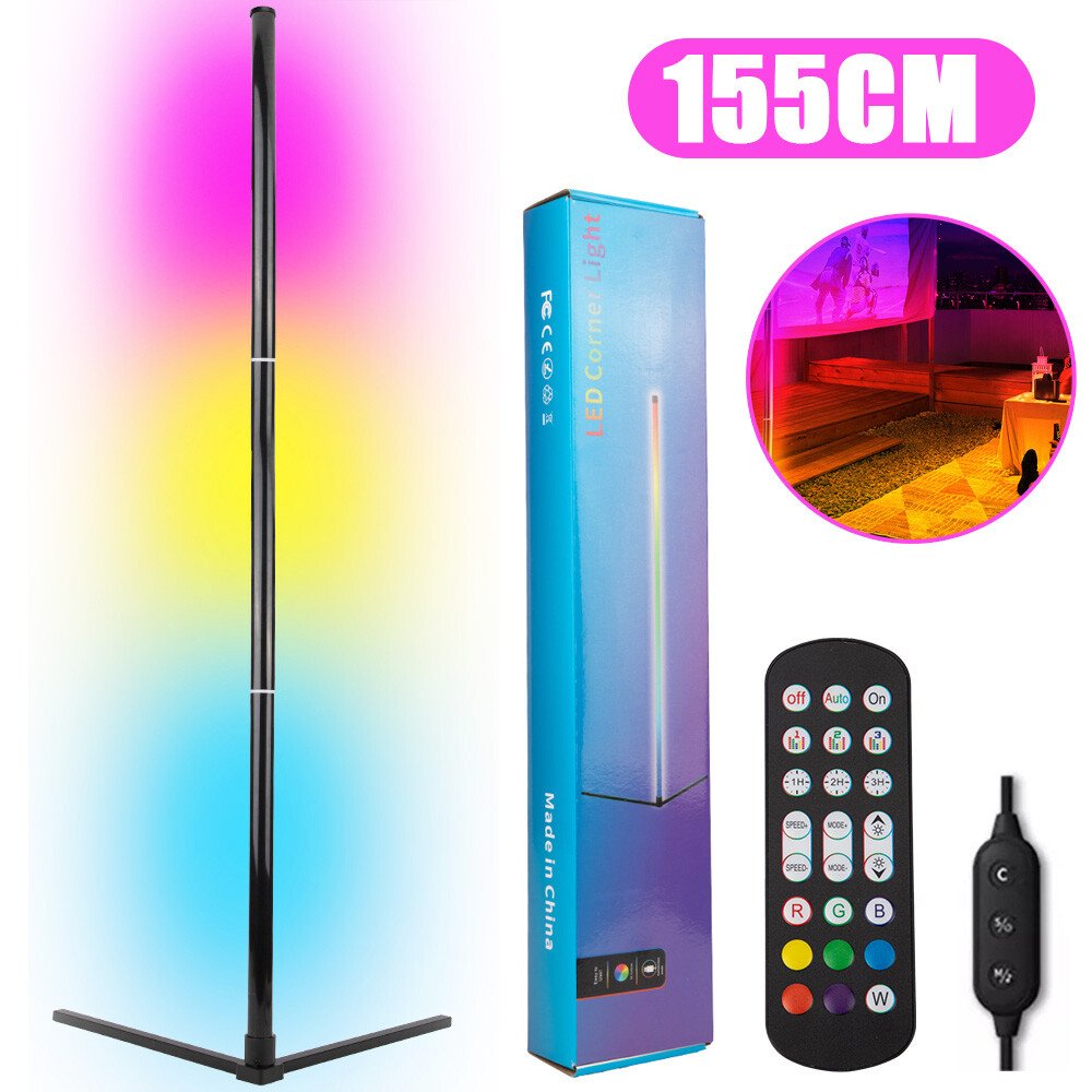 Lámpara de Pie Esquinera RGB 155 cm